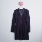 WAYF  Black Long Sleeve Lace Say It Out Loud Dress Photo 7