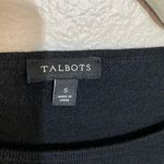 Talbots Black Long Tie Sleeve Sweater Sz S Photo 3
