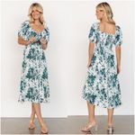 Baltic Born  Cadence Midi Dress In Jade Floral Photo 1