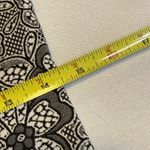 Tacera Floral Dress Black/White 1/2 Sleeve Stretchy Knee Length Sz S Fitted # Photo 5