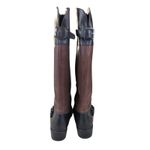 Ralph Lauren Womens  Maritza Riding Knee High‎ Boots Black Brown Size 6.5B Photo 4