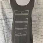 Elle women OS 100% cotton tank top dress/swim cover grey Photo 0