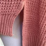 American Eagle  Lightweight Open Knit Dusty Rose Long Sleeve Top/ Sweater Small Photo 4
