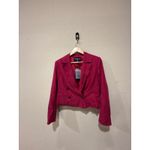 Adrienne Landau  Cropped Blazer Double Breasted Jacket Office Career Size Medium Photo 2