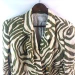 Dana Buchman 10 Silk Choco & Creme Animal Blazer Photo 1
