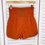 Free People  The Way Home Nylon Athletic Running Shorts Rust Orange Small Photo 2