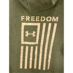 Under Armour mens Long Sleeve Freedom Graphic Pullover Hoodie Green Size S Photo 3