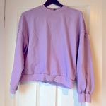 SheIn  Lilac Purple Women's‎ Large Cotton Long Sleeve Slighty Cropped Sweatshirt Photo 0