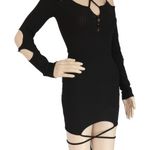 Black Sexy Long sleeves Dress Photo 1