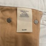 Rag and Bone  White Denim Zipper Distressed Mini Skirt in Size 24 Photo 7