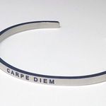 MantraBand Silver Bracelet Carpe Diem Bangle Photo 3