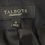 Talbots Women’s Black , Gray Tweed 3 Button Jacket and Skirt Set Sz 12 Photo 5