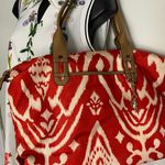 Stella & Dot  Red Print Fabric Shoulder Bag Photo 6
