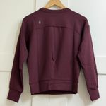 FIGS Cornelia FORMx Crewneck Scrub Top in Burgundy, Size X-Small Photo 11