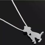 Cute Puppy Dog Necklace Silver Photo 0