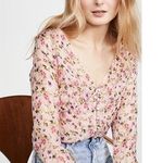 Cami NYC The Hope Floral Silk Bodysuit in Geranium Photo 6