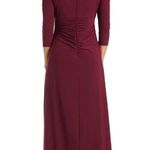 R & M Richards NEW Cold Shoulder Rhinestone Long Formal Dress 5659 Merlot Size 18W Photo 1