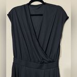 Halara  women’s medium short sleeve wide leg flowy waffle jumpsuit with pockets Photo 4