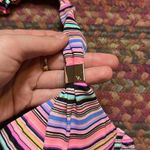 Victoria's Secret  PINK METALLIC STRIPE PUSH UP HALTER SWIMSUIT TOP Photo 1