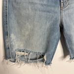 NWT Mother‎ Superior High Waisted Smokin Short Fray Resting Beach Face Size 26 Blue Photo 3