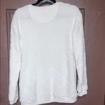 Fifth Sun White Diamond Pattern Sweater Photo 2