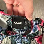 ASOS  Purple Pink Green Floral Print Sleeveless Sheath Midi Dress Size‎ 14 Photo 4