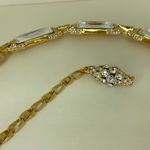 St. John St. Johns‎ Belt Vintage GORGEOUS Gold Tone and Rhinestones Photo 2