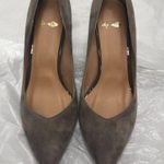 Suede Taupe Pointed Japanese Designer Heels Size 7 Photo 3