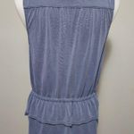 Apt. 9  Slate Blue Sleeveless Vneck Tiered Peplum Knit Top Size Medium Photo 4