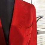 Evan Picone  Red Linen Cotton Blazer Jacket Small Photo 5