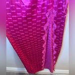 SKIMS NWOT Woven Jacquard Lace Long Slip Dress in Hot Pink SizeS Photo 6