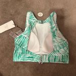 Green Patterned Women's Swimsuit Top Size XS Photo 1
