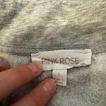 Pink Rose Cropped Crewneck  Photo 3