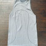Lululemon Run: Swiftly Tech High-Neck Racerback Tank Top - Stripe Slate Size 4-6 Photo 4