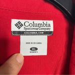 Columbia Red button down shirt 3/4 sleeves women’s size XL 100% cotton Photo 1