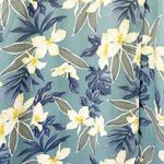 Tommy Bahama  Silk Maxi Dress Seafoam Tropical Long Sheath Size 4 | Small Vintage Photo 10