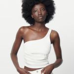 ZARA Ruched One Shoulder Top Photo 0