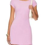 Free People 💖 by FP Beach Lavender Pink Backless Mini Short Sleeve Dress Photo 0
