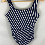 Lands' End Stripe One Piece Swimsuit Size 10 Photo 0