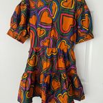 Farm Rio Heart Print Front-Bow Mini Dress, Size XS Photo 7