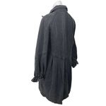 Blue B Black Washed Denim 3/4 Puff Sleeve Button Down Jeans Shirt Dress Size L Size L Photo 3