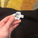 Princess Polly Black Sweater Knit Ribbed Sweetheart Neck Crop Top Size Small Photo 2