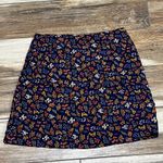 Madewell  black floral short skirt Photo 5