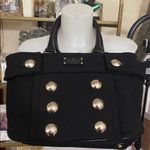 Kate Spade Corduroy Tote Bag Black Multicolor interior Photo 0