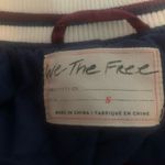 We The Free Free People Varsity Dreams Navy Quilted Ikat Print Bomber Jacket Size Large Photo 9