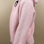 FILA  Josephine Hoodie Medium Teddy Sherpa Sweatshirt Pastel Pink Sweater Photo 6