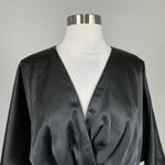 Eliza J Satin and Sequined Mini Sheath Sparkly Cocktail Party Dress Black Size 6 Photo 6