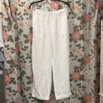 Merona Crisp White Linen Pants Photo 3