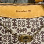 Timberland Leather Canvas Barrel Bag Purse Retro Style Double Straps Everyday Photo 5