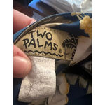 Two Palms Hawaii maxi dress XL vacation cruise resort tropical island flowers Blue Photo 5